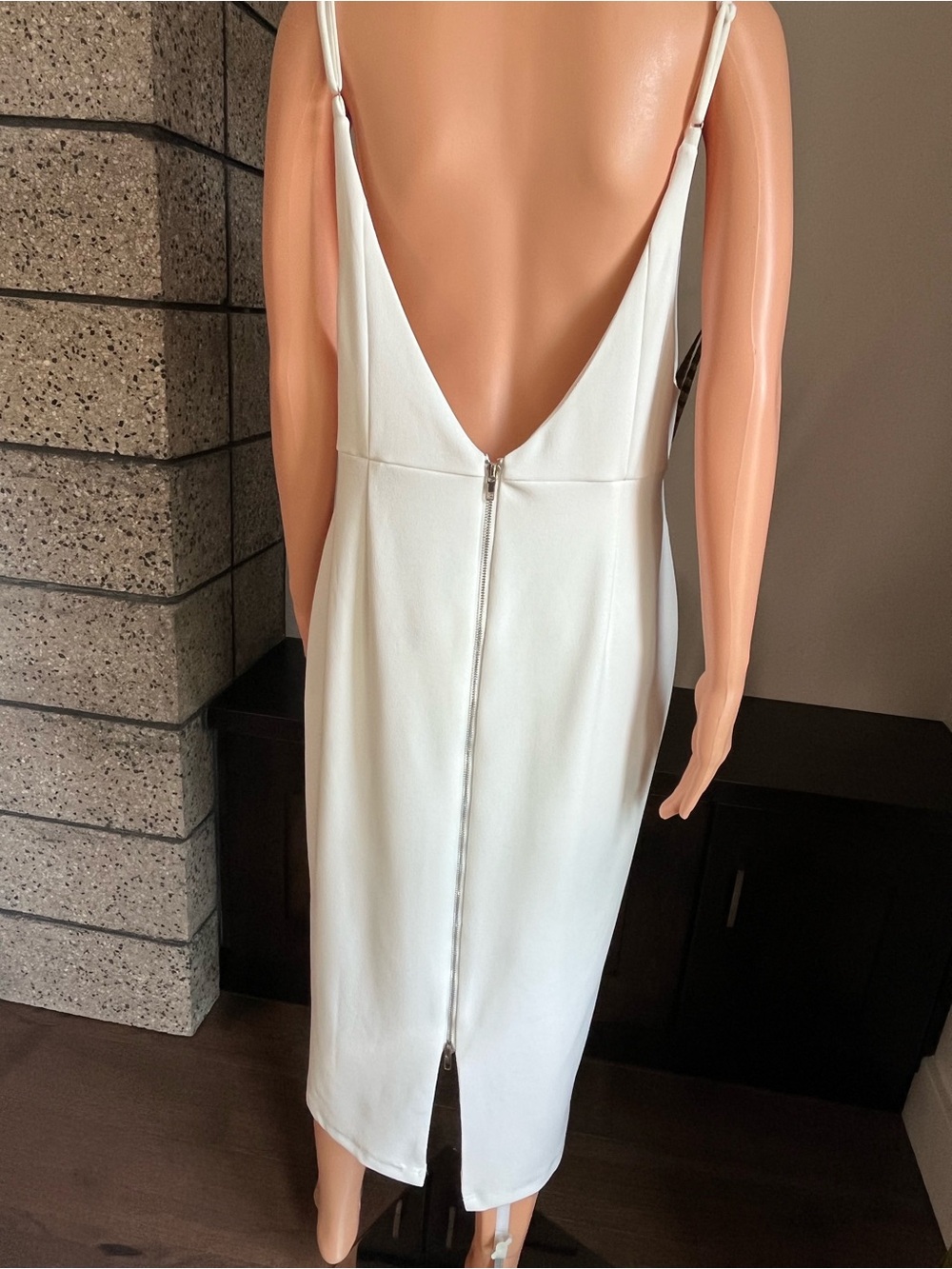 Lulus All In Favor White Backless Bridal Midi Dress XL - Picture 9 of 16